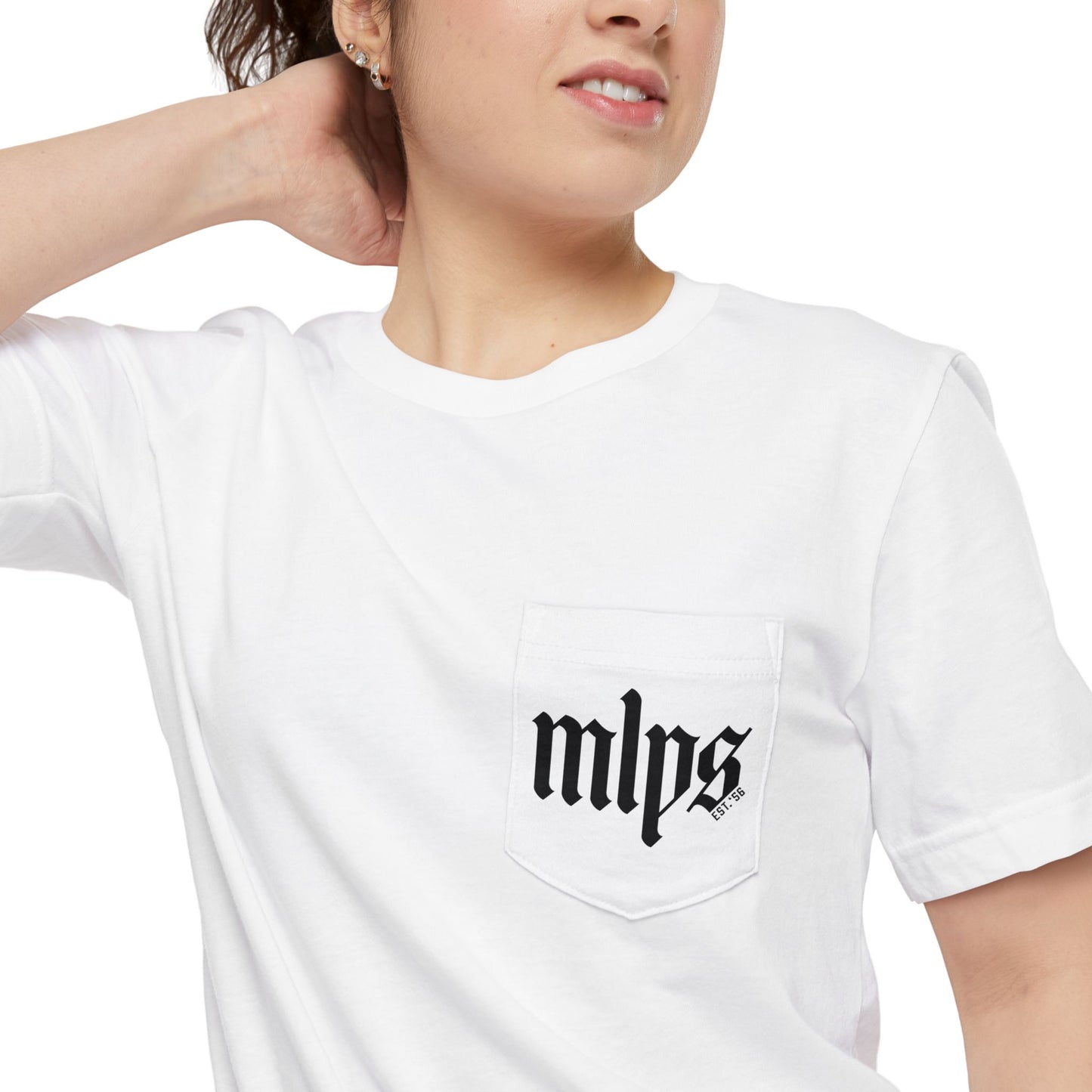 Minneapolis Est. Pocket Tee | Black & White