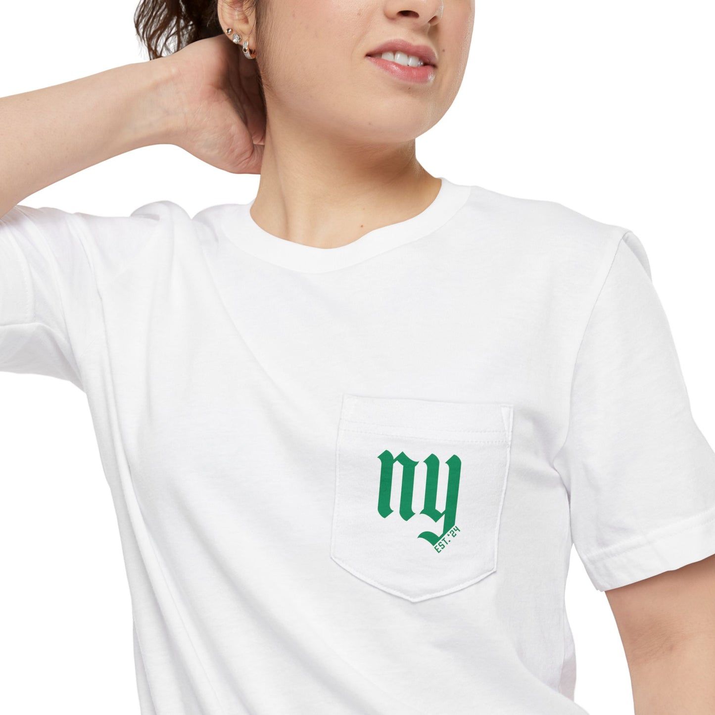 New York Est. Pocket Tee | Green