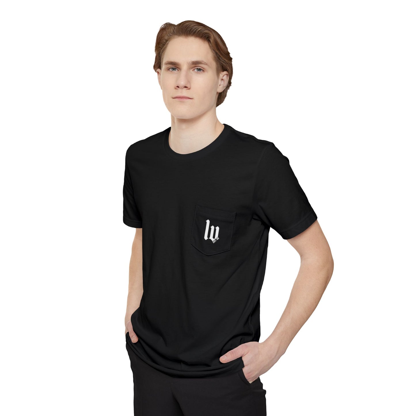 Las Vegas Est. Pocket Tee | Black & White
