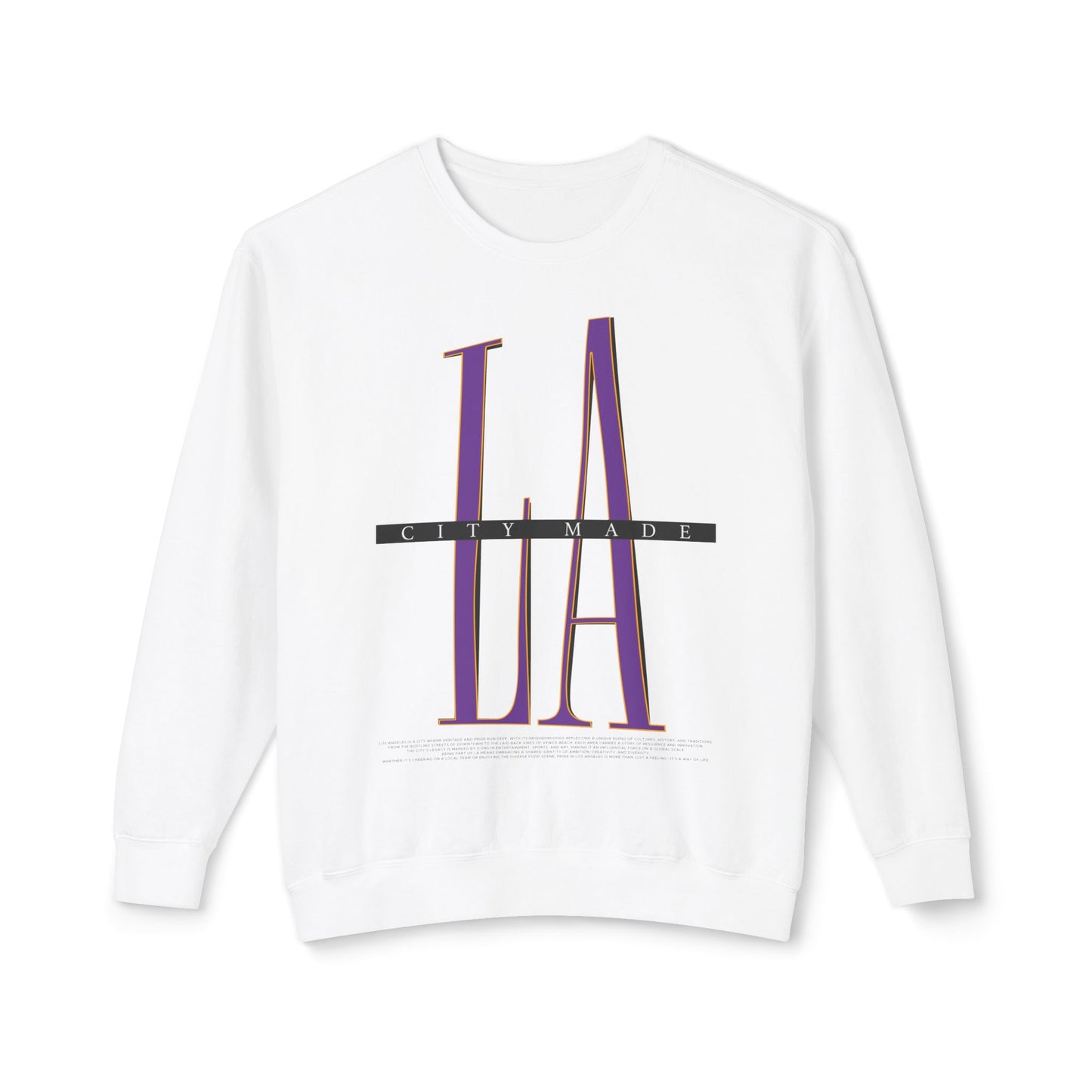 Los Angeles City-Made Crewneck | Purple