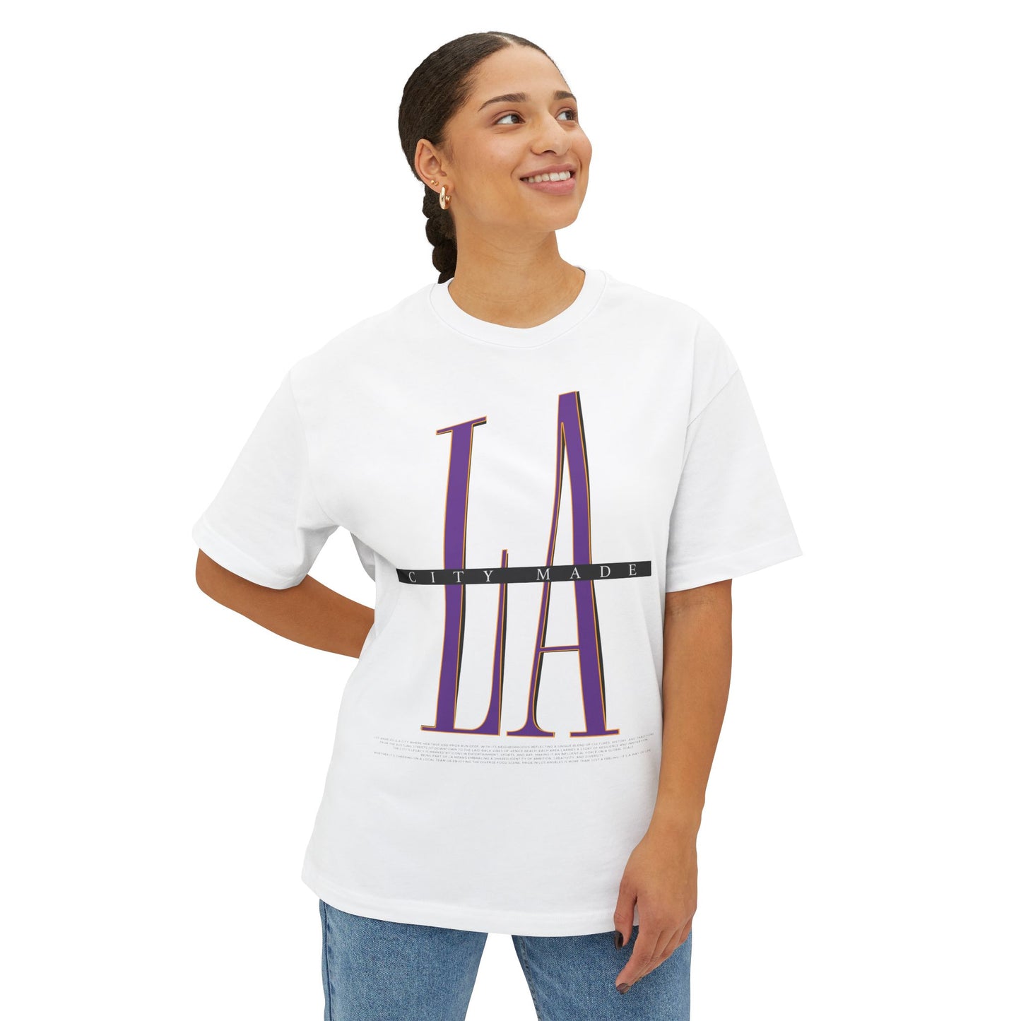 Los Angeles City-Made Tee | Purple