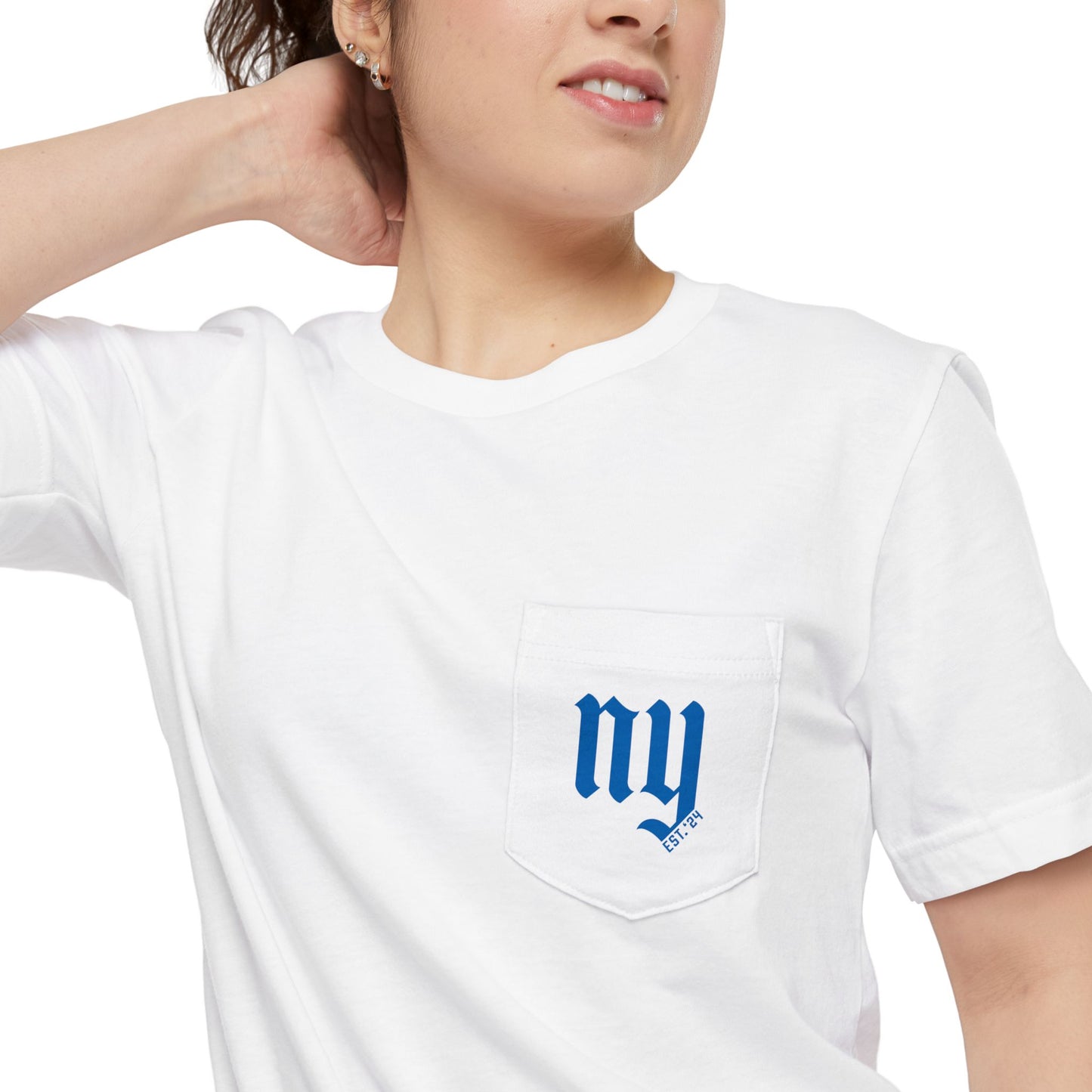 New York Est. Pocket Tee | Blue