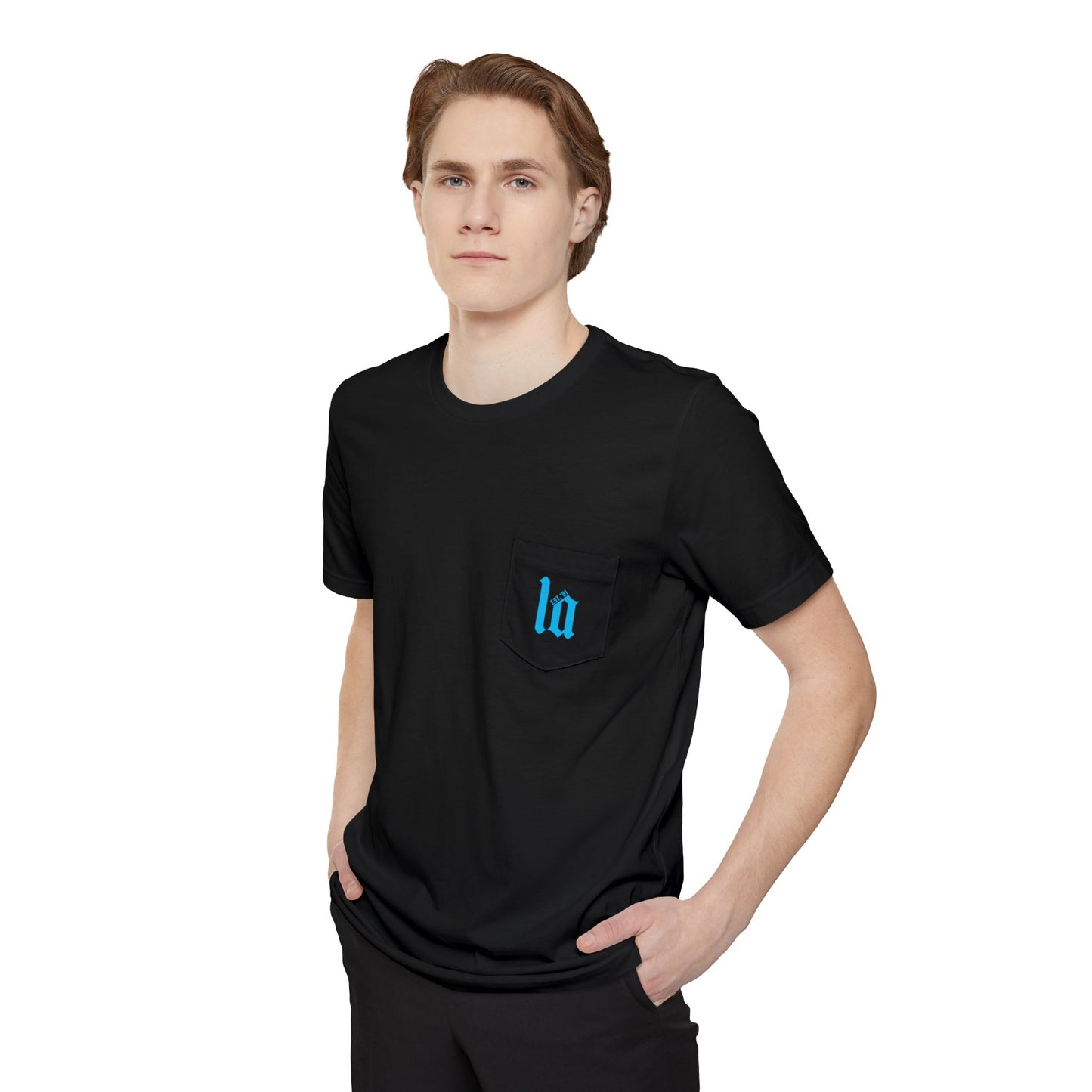 Los Angeles Est. Pocket Tee | Blue