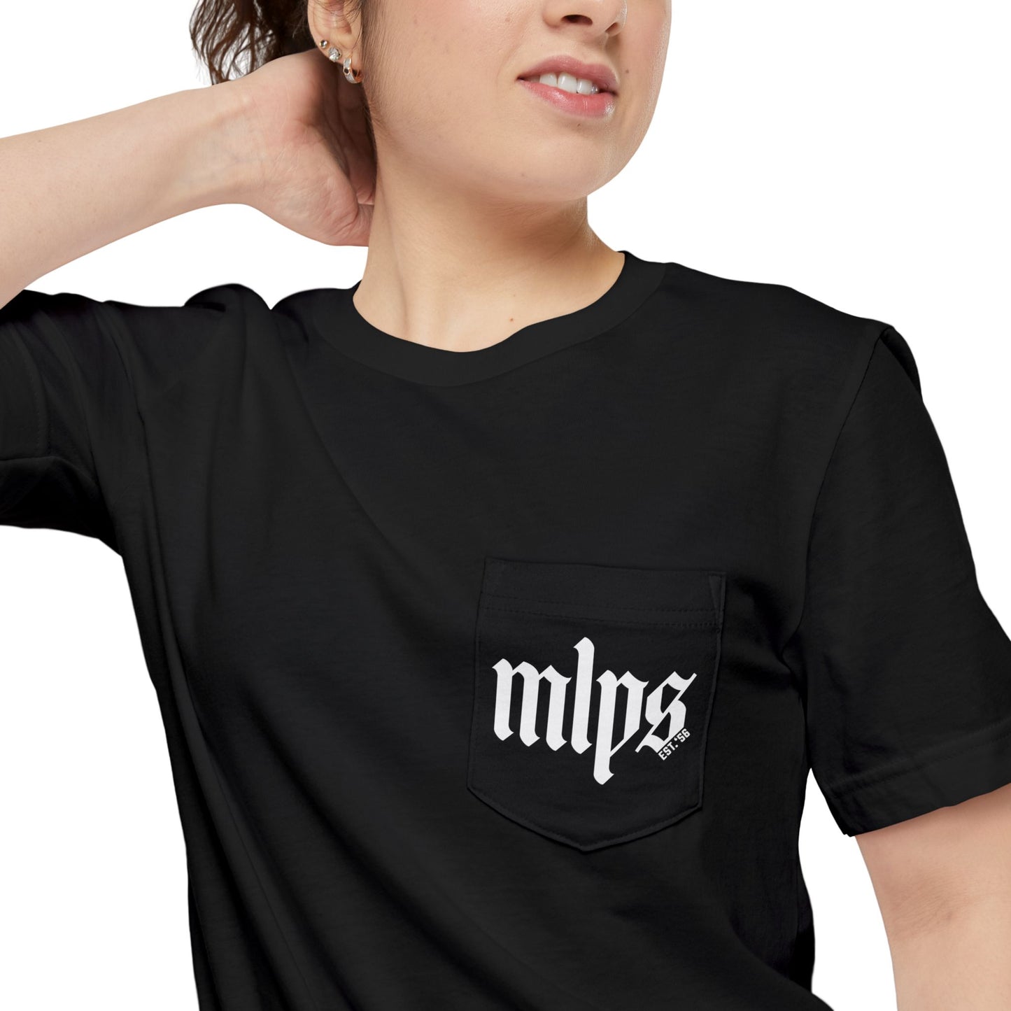 Minneapolis Est. Pocket Tee | Black & White