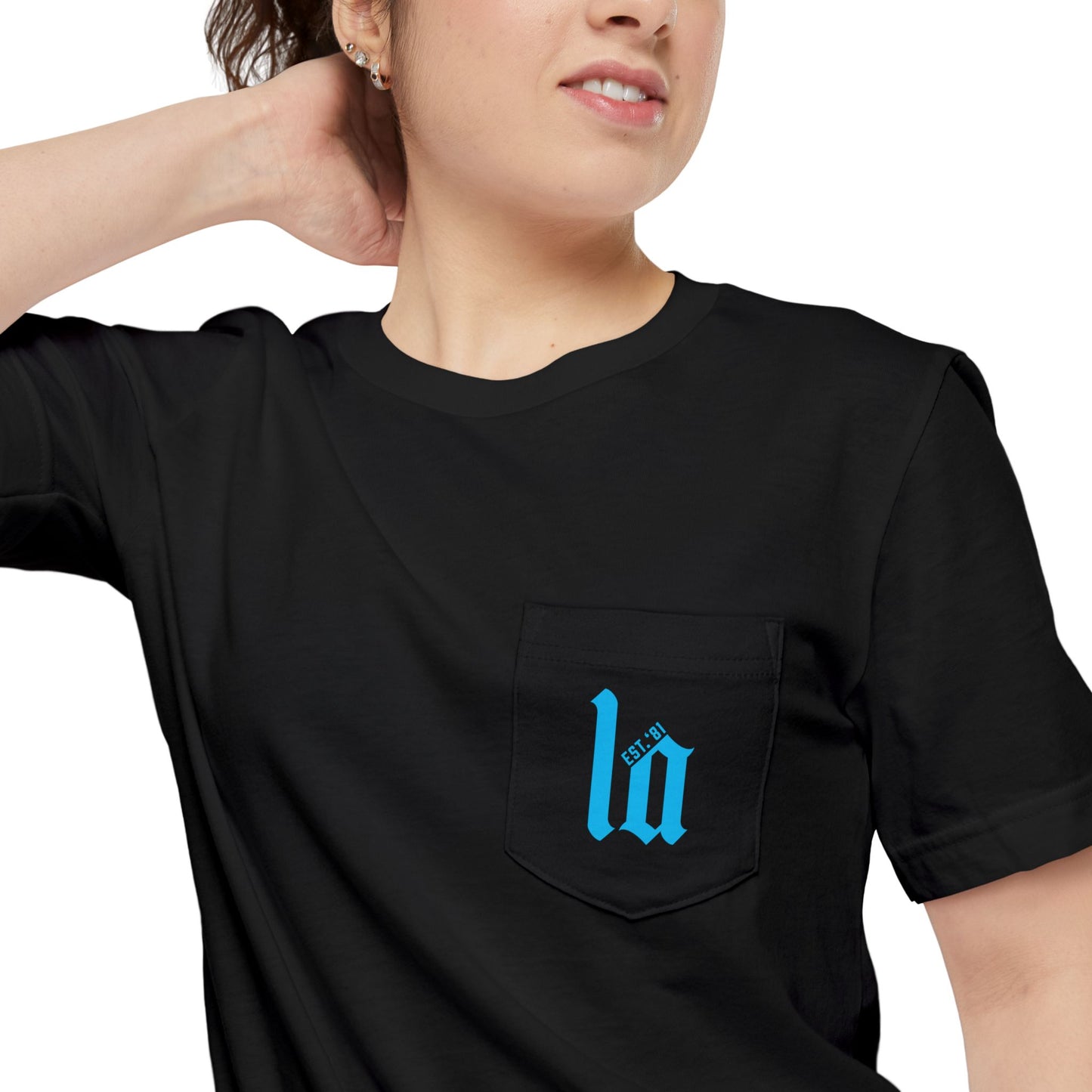 Los Angeles Est. Pocket Tee | Blue
