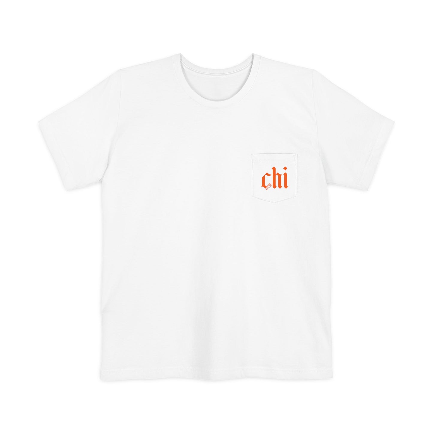 Chicago Est. Pocket Tee | Orange