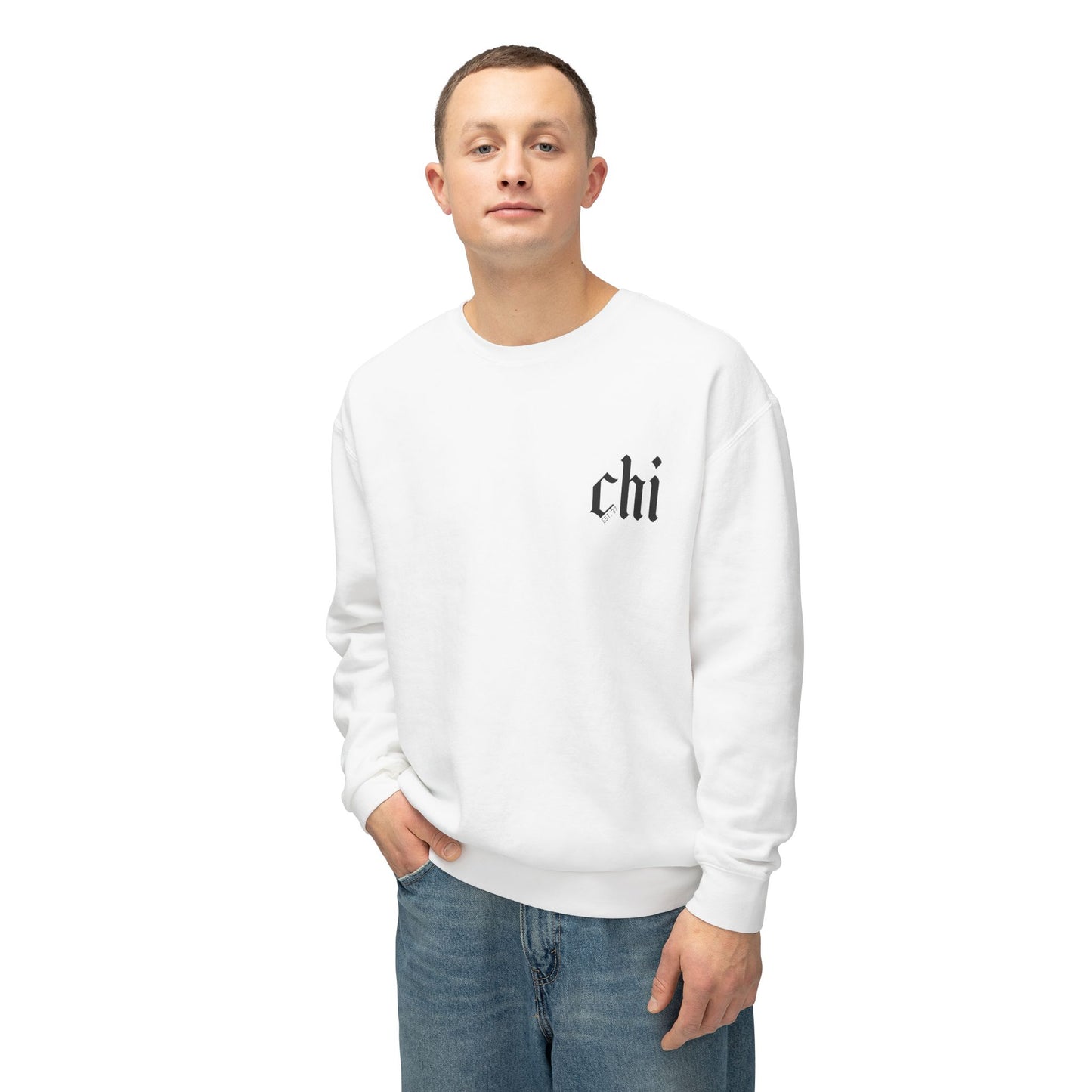 Chicago Est. Crewneck | Black & White