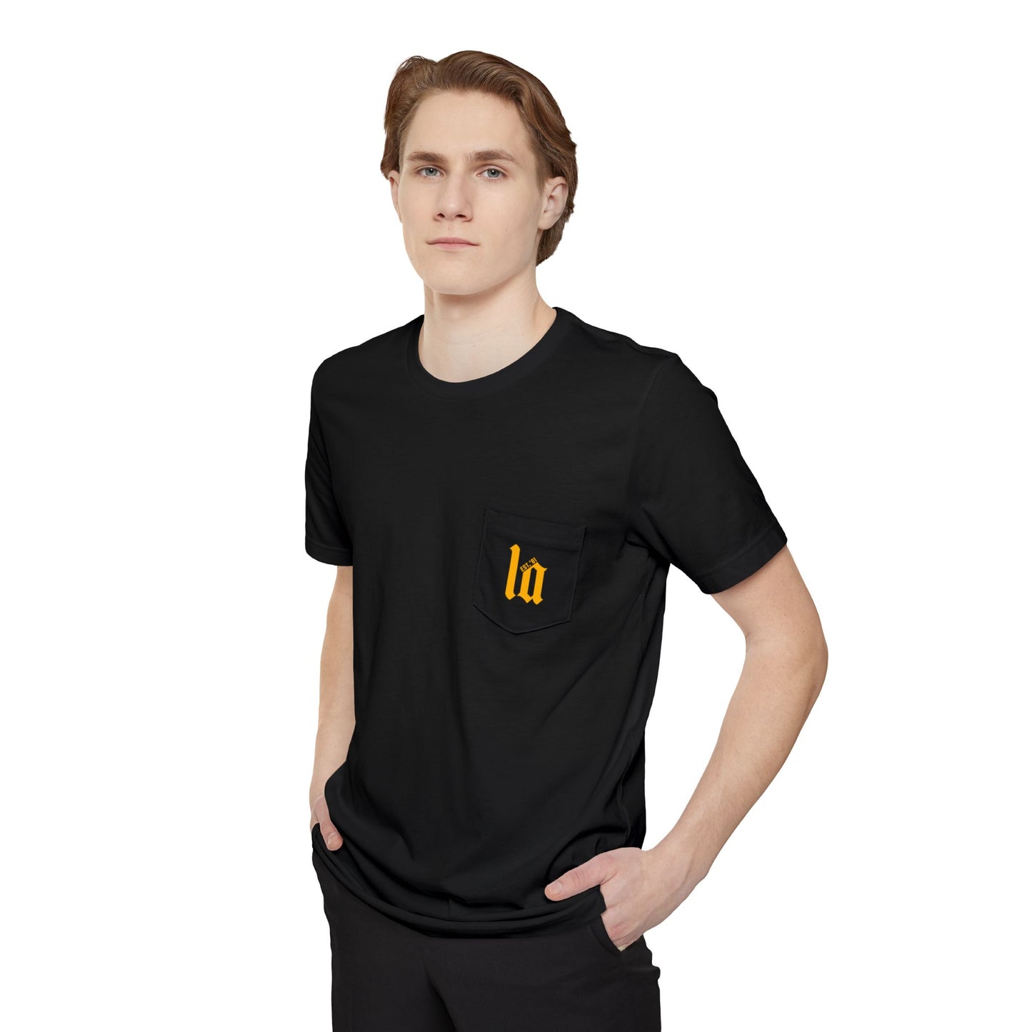 Los Angeles Est. Pocket Tee | Yellow