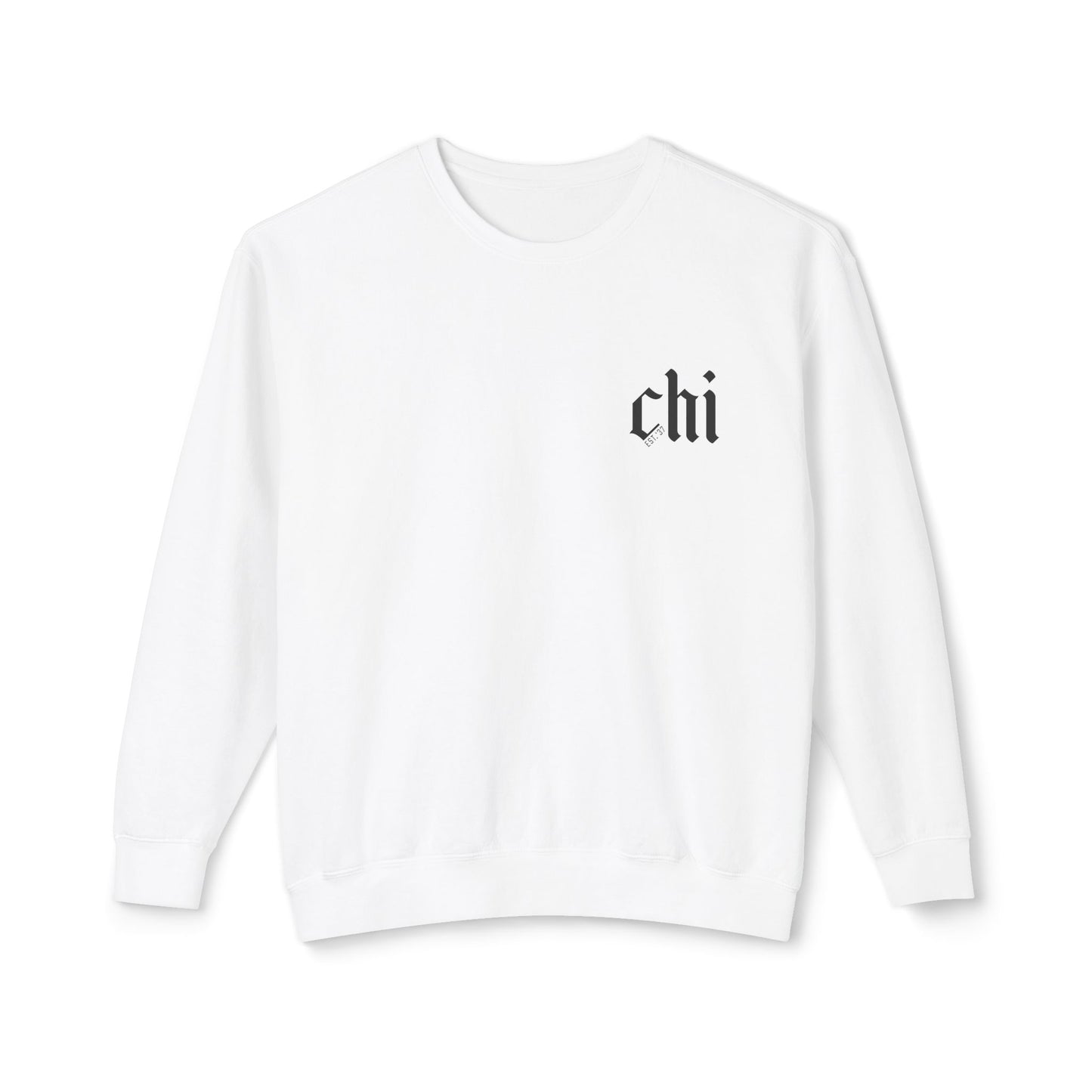 Chicago Est. Crewneck | Black & White